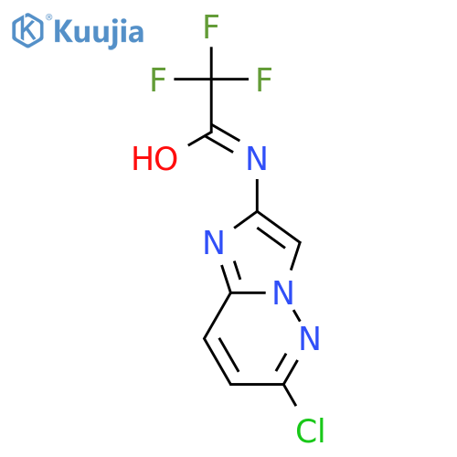 N-{6-chloroimidazo[1,2-b]pyridazin-2-yl}-2,2,2-trifluoroacetamide structure