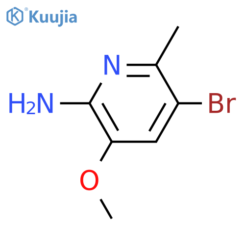 5-Bromo-3-methoxy-6-methylpyridin-2-amine structure