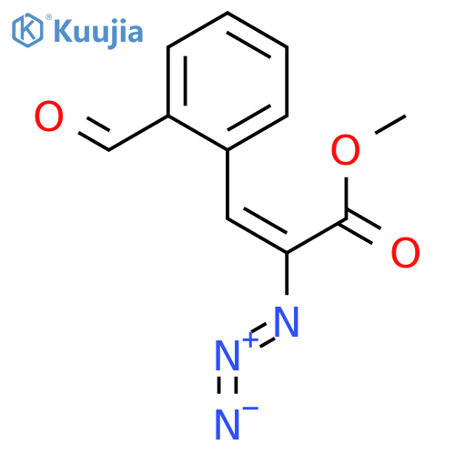 Methyl 2-azido-3-(2-formylphenyl)prop-2-enoate structure
