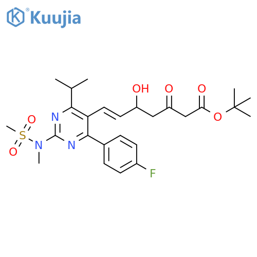 (6E)-7-4-(4-Fluorophenyl)-6-(1-methylethyl)-2-methyl(methylsulfonyl)amino-5-pyrimidinyl-5-hydroxy-3-oxo-6-heptenoic Acid 1,1-Dimethylethyl Ester structure