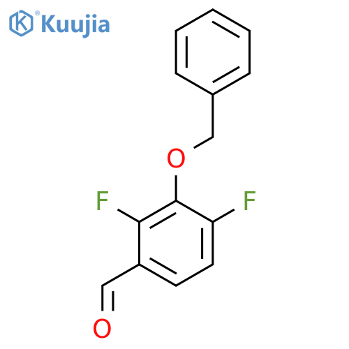 2,4-Difluoro-3-(phenylmethoxy)benzaldehyde structure