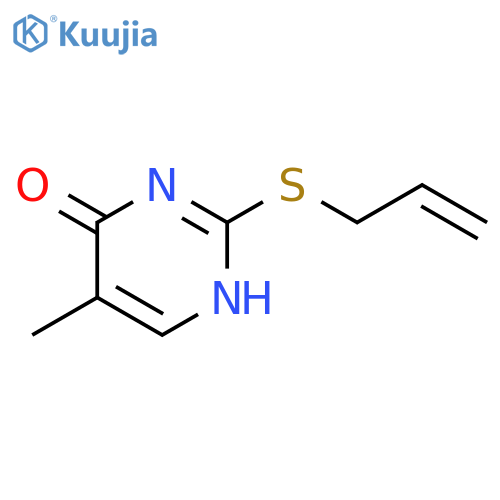 5-methyl-2-(prop-2-en-1-ylsulfanyl)pyrimidin-4-ol structure