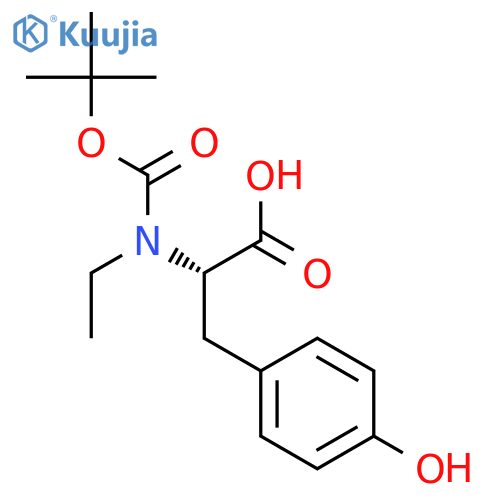 L-Tyrosine, N-[(1,1-dimethylethoxy)carbonyl]-N-ethyl- structure