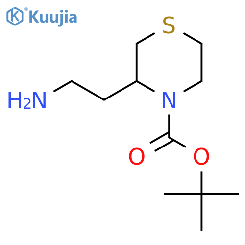 tert-butyl 3-(2-aminoethyl)thiomorpholine-4-carboxylate structure