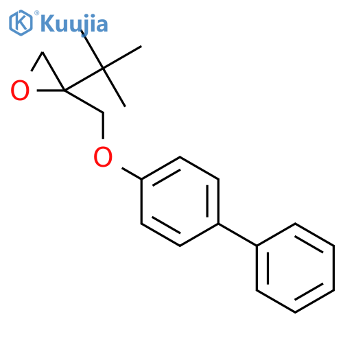Oxirane, 2-[([1,1'-biphenyl]-4-yloxy)methyl]-2-(1,1-dimethylethyl)- structure
