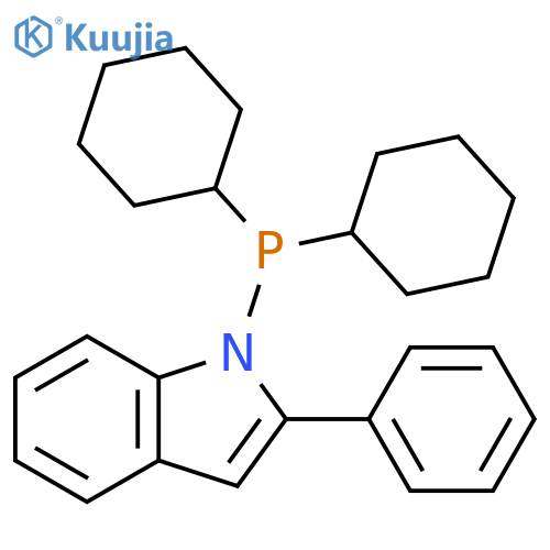 1-(Dicyclohexylphosphino)-2-phenyl-1H-indole structure