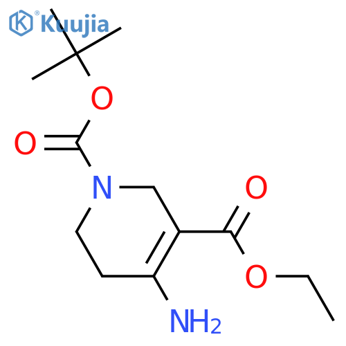 1-tert-Butyl 3-ethyl 4-amino-5,6-dihydropyridine-1,3(2H)-dicarboxylate structure