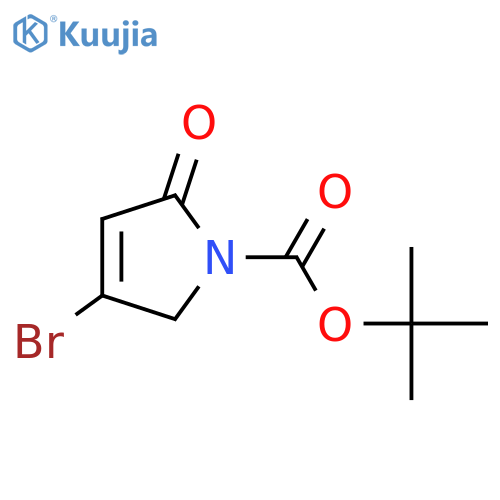 tert-Butyl 4-bromo-2-oxo-2,5-dihydro-1H-pyrrole-1-carboxylate structure