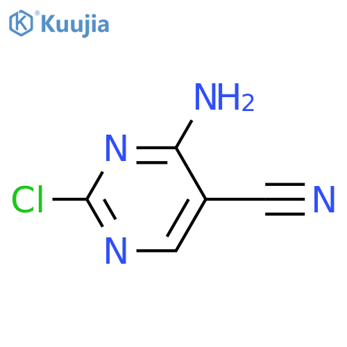 4-amino-2-chloro-5-pyrimidinecarbonitri?le structure