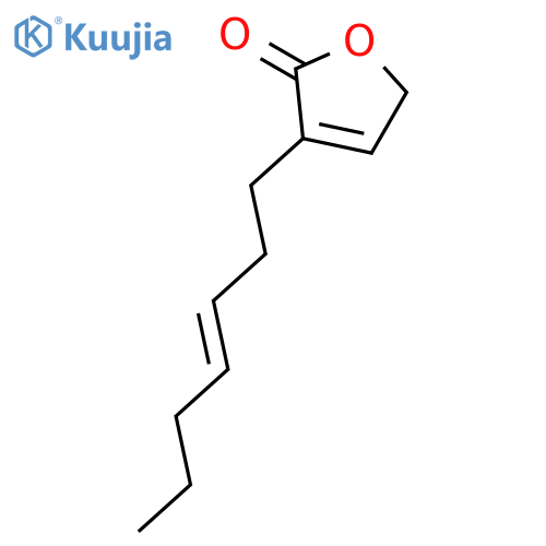 2(5H)-Furanone, 3-(3-heptenyl)- structure