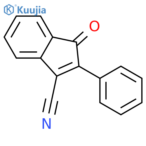 1H-Indene-3-carbonitrile, 1-oxo-2-phenyl- structure