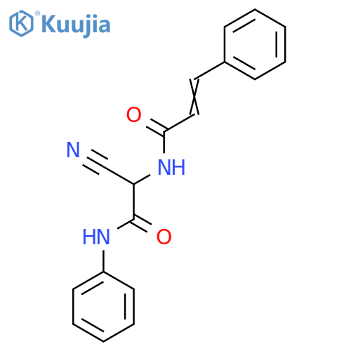 3-Nitrilo-N-phenyl-N~2~-(3-phenylacryloyl)alaninamide structure