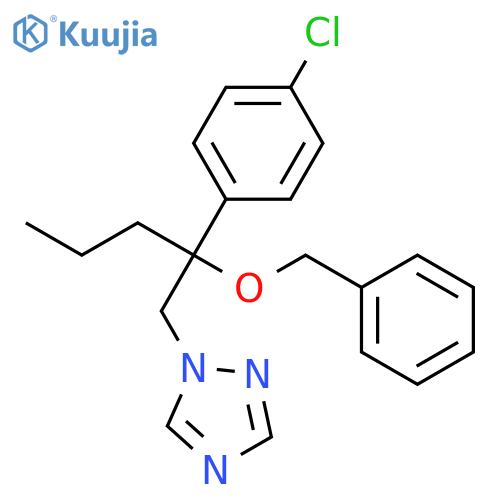 1H-1,2,4-Triazole, 1-[2-(4-chlorophenyl)-2-(phenylmethoxy)pentyl]- structure