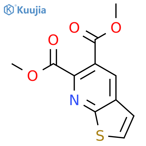 Thieno[2,3-b]pyridine-5,6-dicarboxylic acid, dimethyl ester structure
