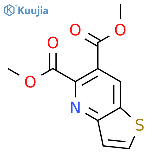 Thieno[3,2-b]pyridine-5,6-dicarboxylic acid, dimethyl ester structure