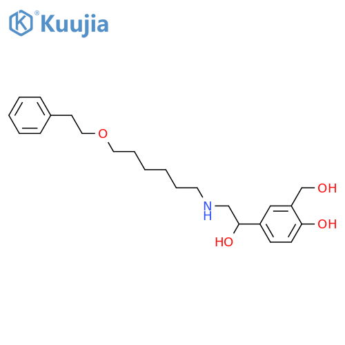 4-Hydroxy-a1-6-(2-phenylethoxy)hexylaminomethyl-1,3-benzenedimethanol structure