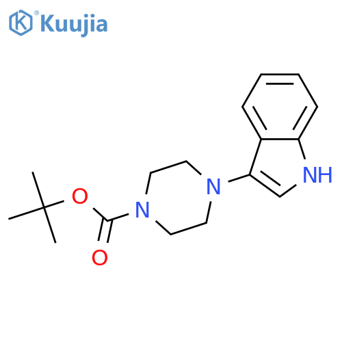 tert-Butyl4-(1H-indol-3-yl)piperazine-1-carboxylate structure