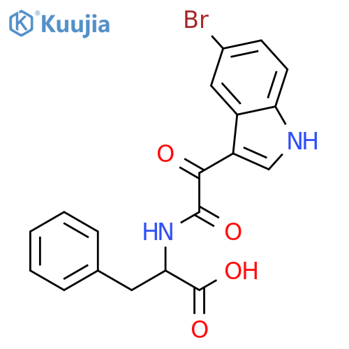 L-Phenylalanine, N-[(5-bromo-1H-indol-3-yl)oxoacetyl]- structure
