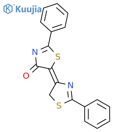 4(5H)-Thiazolone, 2-phenyl-5-(2-phenyl-4(5H)-thiazolylidene)- structure