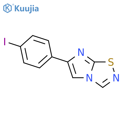 6-(4-Iodo-phenyl)-imidazo[1,2-d][1,2,4]thiadiazole structure