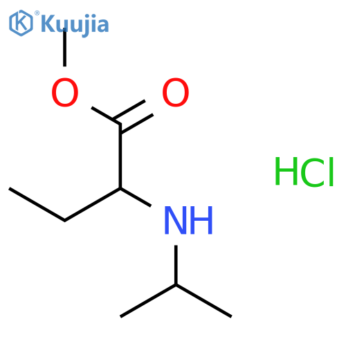 2-(1-Methylethyl)aminobutanoic acid methyl esterHydrochloride structure