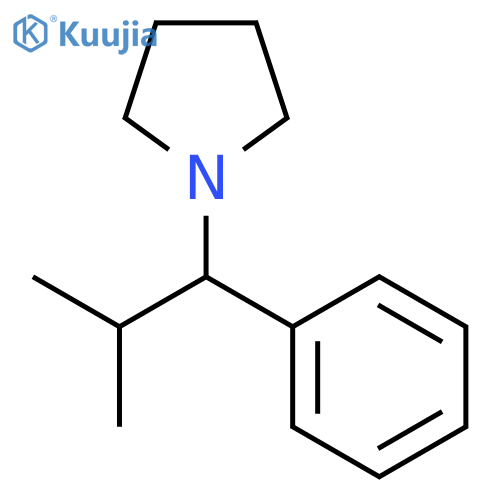 Pyrrolidine, 1-(2-methyl-1-phenylpropyl)- structure
