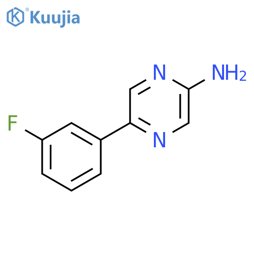 5-(3-Fluorophenyl)pyrazin-2-amine structure