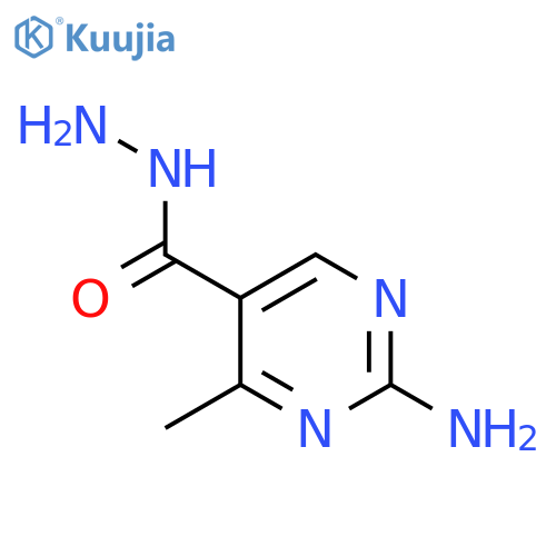 2-Amino-4-methylpyrimidine-5-carbohydrazide structure