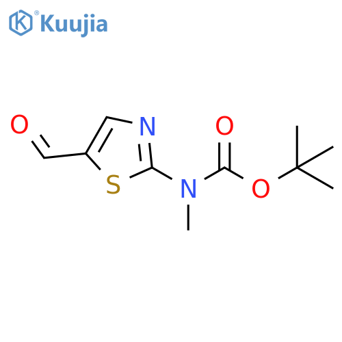 tert-butyl N-(5-formyl-1,3-thiazol-2-yl)-N-methylcarbamate structure