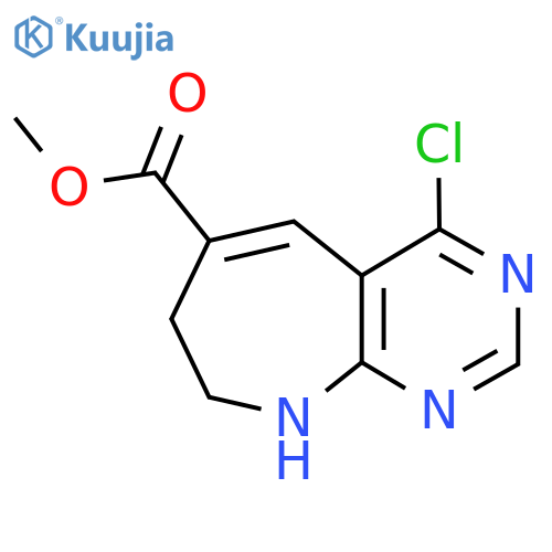 methyl 4-chloro-7H,8H,9H-pyrimido4,5-bazepine-6-carboxylate structure