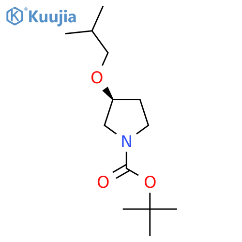 (S)-Tert-Butyl 3-isobutoxypyrrolidine-1-carboxylate structure