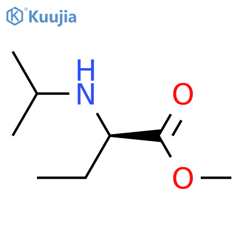 methyl (2R)-2-[(propan-2-yl)amino]butanoate structure
