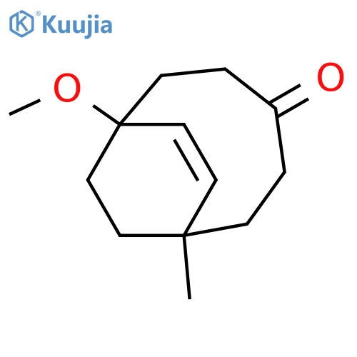 Bicyclo[5.2.2]undec-8-en-4-one, 1-methoxy-7-methyl- structure