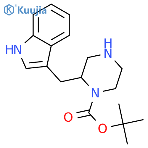 (S)-N1-BOC-2-(3-INDOLYLMETHYL)PIPERAZINE structure