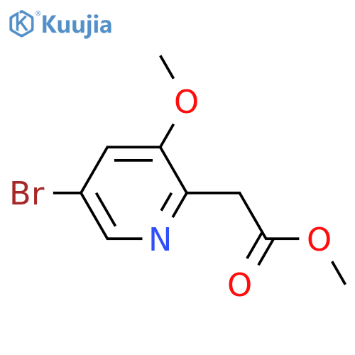methyl 2-(5-bromo-3-methoxypyridin-2-yl)acetate structure