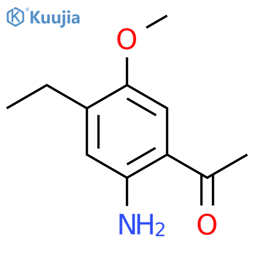 Ethanone,1-(2-amino-4-ethyl-5-methoxyphenyl)- structure