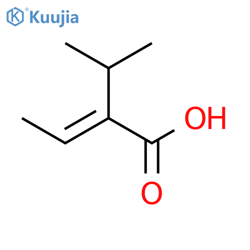 2-(Propan-2-yl)but-2-enoic acid structure