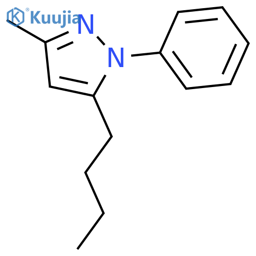 1H-Pyrazole, 5-butyl-3-methyl-1-phenyl- structure