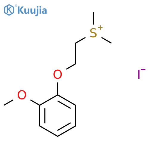 Sulfonium, [2-(2-methoxyphenoxy)ethyl]dimethyl-, iodide structure