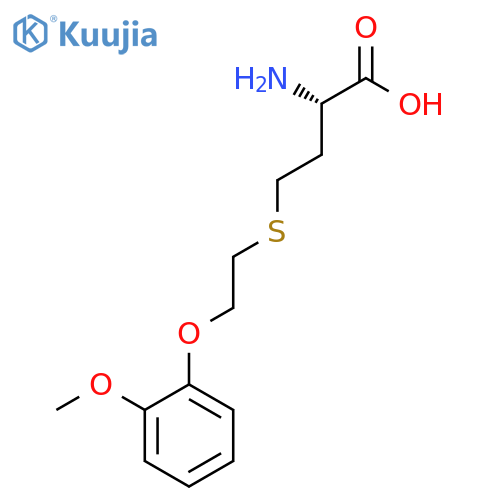 Homocysteine, S-[2-(2-methoxyphenoxy)ethyl]- structure