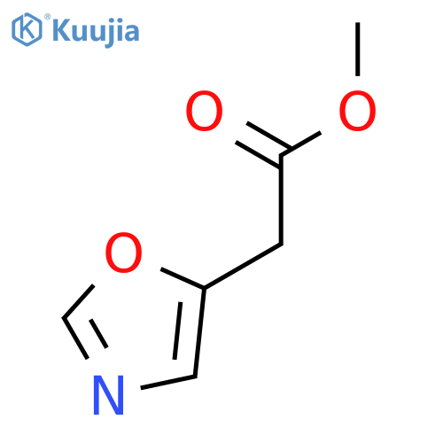 Oxazol-5-yl-acetic acid methyl ester structure