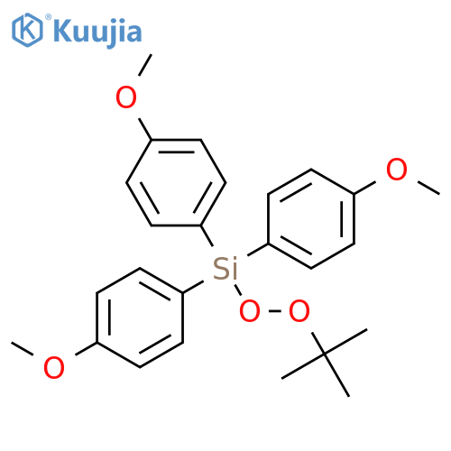 Silane, [(1,1-dimethylethyl)dioxy]tris(4-methoxyphenyl)- structure