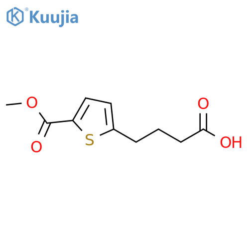 4-5-(methoxycarbonyl)thiophen-2-ylbutanoic acid structure