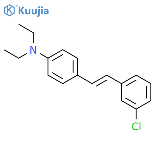 Benzenamine, 4-[2-(3-chlorophenyl)ethenyl]-N,N-diethyl- structure