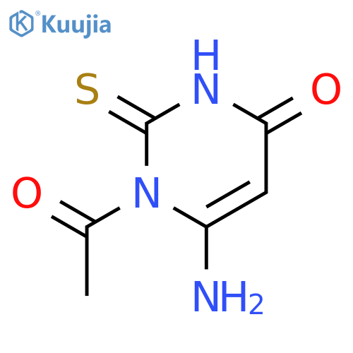 1-Acetyl-6-amino-2-thioxo-2,3-dihydropyrimidin-4(1H)-one structure