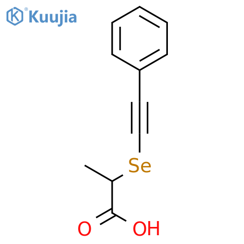 Propanoic acid, 2-[(phenylethynyl)seleno]- structure