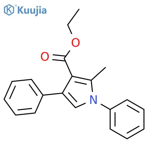1H-Pyrrole-3-carboxylic acid, 2-methyl-1,4-diphenyl-, ethyl ester structure