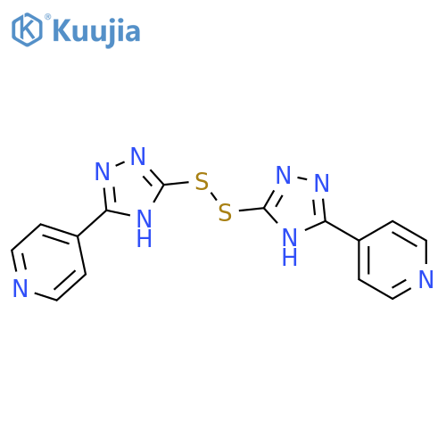 Pyridine, 4,4'-[dithiobis(1H-1,2,4-triazole-5,3-diyl)]bis- structure