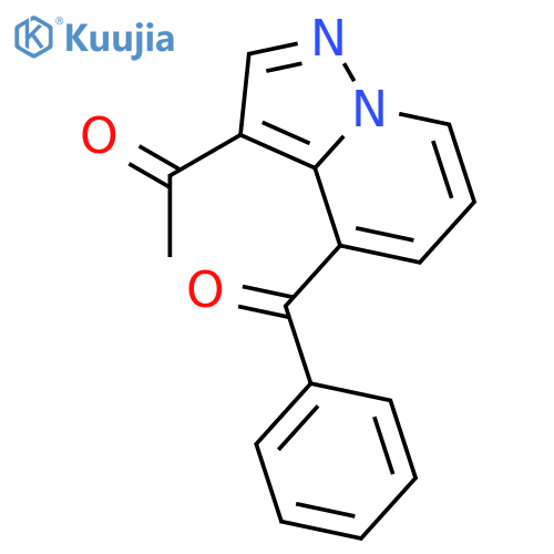 Ethanone, 1-(4-benzoylpyrazolo[1,5-a]pyridin-3-yl)- structure