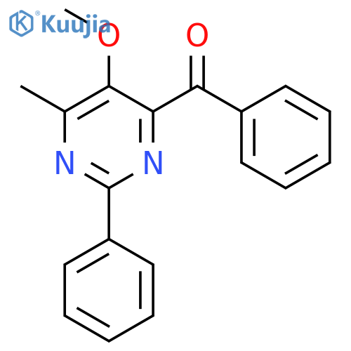 Methanone, (5-methoxy-6-methyl-2-phenyl-4-pyrimidinyl)phenyl- structure